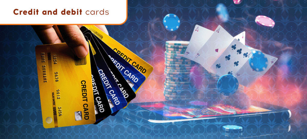 Credit and debit cards are the most popular way to make a deposit at online casinos